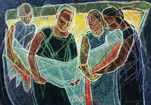 La mise au tombeau (I) -Alfred-Georges Regner
