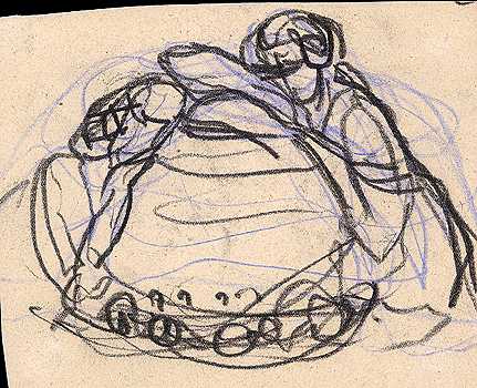 Dessin automatique - Regard dans la ruche - Alfred Georges Regner