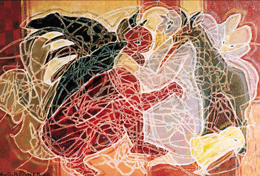 Poussin et démon - Le poussin menacée