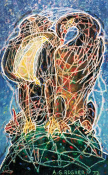 Tableau automatique - Protection maternelle - Le refuge celeste - Alfred Georges Regner