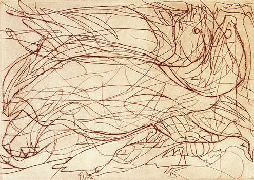 The threatened cistude - 1961 - dry point